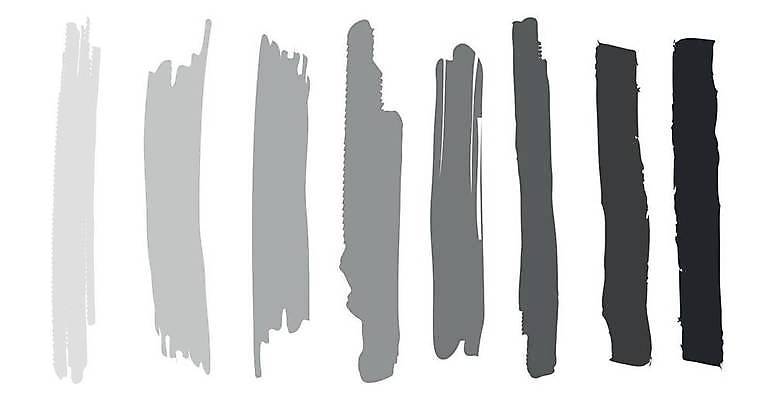 EPS 해외이미지 디자인 일러스트 붓터치 사람없음 검은색 질감 그라데이션 그런지 해외일러스트 컬러 파일형식 벡터 이미지허브