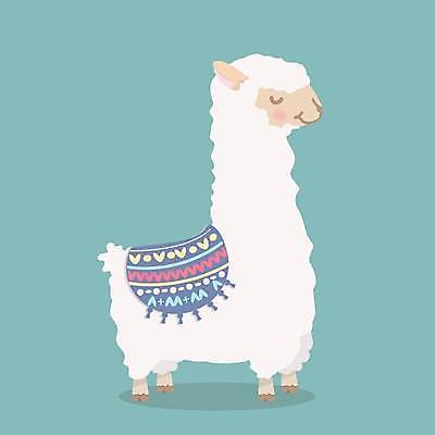 EPS 해외이미지 한마리 디자인 일러스트 사람없음 장식 알파카 해외일러스트 동물 1 파일형식 벡터 이미지허브