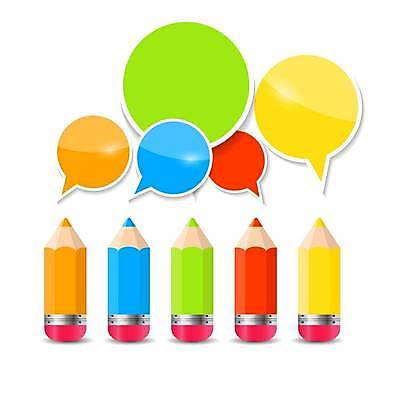 EPS 해외이미지 디자인 말풍선 일러스트 비즈니스 사람없음 그래픽 연필 자료 인포그래픽 엘리먼트 해외일러스트 학용품 필기구 파일형식 벡터 이미지허브