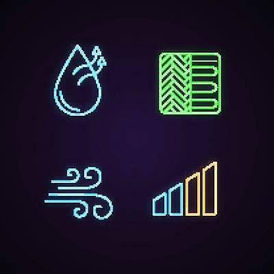 자연요소 날씨 문화예술 빛 난방용품 파일형식 벡터 일러스트 EPS 해외이미지 광 네온 현실 디자인 장식 미술 오브젝트 고립 사인 그래픽 빛망울 심볼 세트 린스 추위 온도 시원함 제어 시스템 냉각기 장비 기계 물 바닥 바람 힘 난방기 엘리먼트 난방 해외일러스트 이미지허브