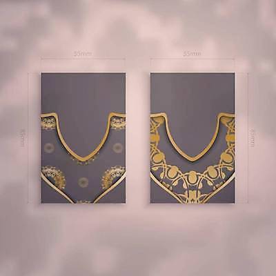 EPS 해외이미지 디자인 백그라운드 패턴 일러스트 명함 사람없음 세트 갈색 금색 고급 만다라 목업 해외일러스트 컬러 컨셉 무늬 파일형식 벡터 이미지허브