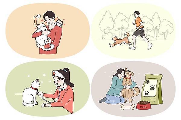 EPS 해외이미지 전신 여자 남자 행복 반려견 어린이 여러마리 일러스트 가족 청진기 안기 포옹 함께함 사랑 여러명 상반신 성인 친구 반려동물 달리기 고양이 우정 산책 진료 강아지 수의사 개밥그릇 개뼈다귀 개사료 들어올리기 반려묘 해외일러스트 동물 그릇 감정 다수 컨셉 포유류 의학 관계 의료기기 모션 휴식 사람 의사 개 먹이 애견용품 애견간식 파일형식 벡터 이미지허브