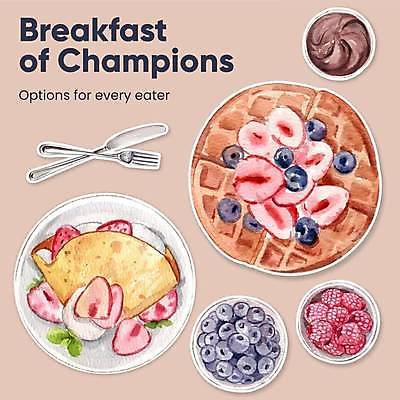 EPS 해외이미지 접시 포스터 커피 포크 일러스트 딸기 사람없음 카페 나이프 블루베리 메뉴판 산딸기 와플 베이지색 초코시럽 크레페 크레이프 해외일러스트 식기 음료 컬러 과일 디저트 상점 초콜릿 칼 시럽 파일형식 벡터 이미지허브