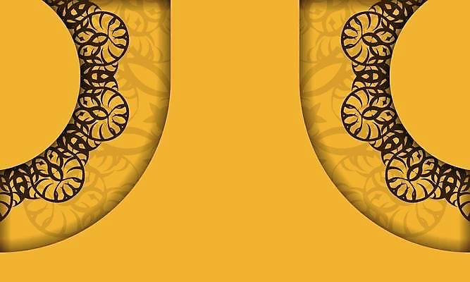 EPS 해외이미지 디자인 백그라운드 패턴 일러스트 사람없음 노란색 화려 해외일러스트 컬러 컨셉 무늬 파일형식 벡터 이미지허브