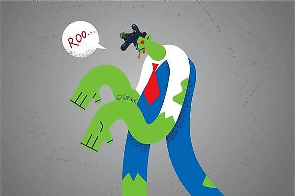 EPS 해외이미지 전신 남자 일러스트 비즈니스 한명 서기 성인 손들기 비즈니스맨 워커홀릭 좀비 성인남자한명만 해외일러스트 1 모션 사람 직장인 남자한명만 성인남자만 파일형식 벡터 이미지허브