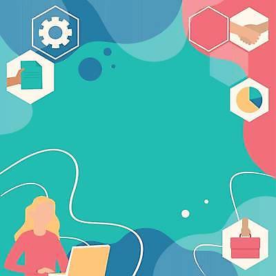 EPS 해외이미지 여자 백그라운드 서류가방 일러스트 그래프 프레임 한명 성인 노트북 톱니바퀴 성인여자한명만 카피스페이스 해외일러스트 1 가방 사람 전자제품 공백 여자한명만 성인여자만 파일형식 벡터 이미지허브