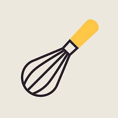 EPS 해외이미지 디자인 일러스트 주방용품 사람없음 노란색 거품기 해외일러스트 컬러 생활용품 파일형식 벡터 이미지허브