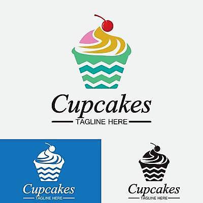 EPS 해외이미지 디자인 스티커 일러스트 사람없음 컬러풀 라벨 빵집 달콤 심볼 크림 해외일러스트 컬러 프레임 상점 맛 파일형식 벡터 이미지허브