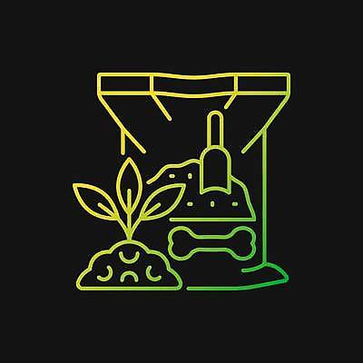EPS 해외이미지 일러스트 뼈 사람없음 빛 새싹 네온 거름 비료포대 네온아트 해외일러스트 식물 파일형식 벡터 이미지허브