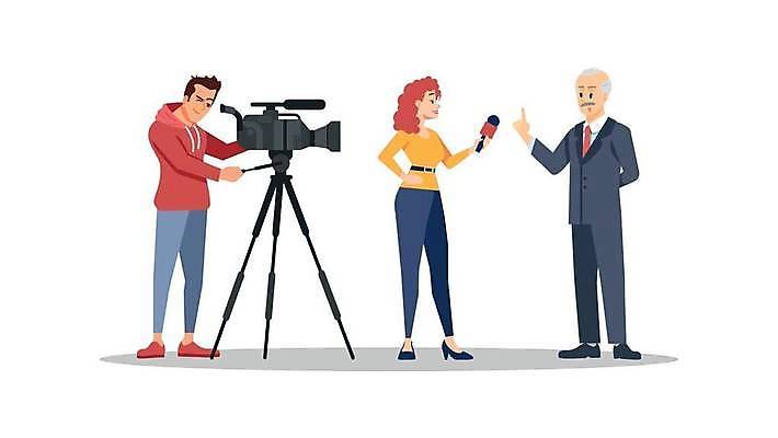 EPS 해외이미지 직업 캐릭터 디자인 백그라운드 컨셉 일러스트 대화 사람 카메라 텔레비전 흰색 작업 기자 뉴스 플랫 만화 마이크 보고서 면접 방송 언론 리포터 동영상 덩어리 격파 고립 운영자 정치가 해외일러스트 일러캐릭터 컬러 음향기기 비즈니스 모션 말하기 전자제품 파일형식 벡터 이미지허브