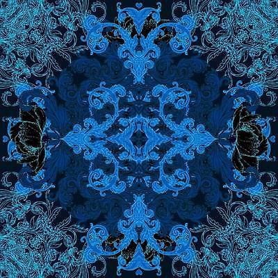 EPS 해외이미지 디자인 백그라운드 일러스트 미술 사람없음 파란색 화려 클래식 고급 우아함 스타일 해외일러스트 컬러 컨셉 문화예술 파일형식 벡터 이미지허브