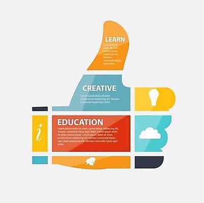 EPS 해외이미지 디자인 교육 일러스트 비즈니스 사람없음 그래픽 자료 인포그래픽 최고 손모양 엘리먼트 창의력 해외일러스트 모양 파일형식 벡터 손_신체부위 이미지허브