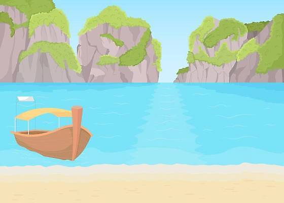 EPS 해외이미지 일러스트 사람없음 휴양지 해외일러스트 장소 파일형식 벡터 이미지허브