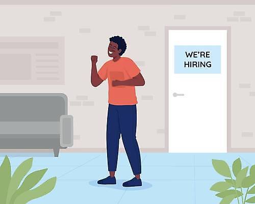 EPS 해외이미지 전신 남자 행복 흑인 일러스트 성공 직장 한명 성인 사무실 파이팅 구직 비즈니스맨 만화 직원 면접 모집 고용 성인남자한명만 해외일러스트 서양인 1 감정 컨셉 회사 비즈니스 모션 사람 직장인 채용 남자한명만 성인남자만 파일형식 벡터 이미지허브