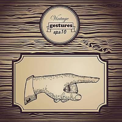 EPS 해외이미지 손 일러스트 손짓 신체부위 가리킴 그림 보여주기 해외일러스트 모션 사람 파일형식 벡터 이미지허브