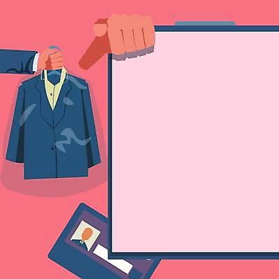 EPS 해외이미지 손 백그라운드 일러스트 프레임 정장 신체부위 서류판 카피스페이스 해외일러스트 옷 사람 사무용품 공백 파일형식 벡터 이미지허브