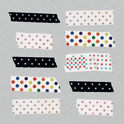 EPS 해외이미지 디자인 일러스트 문구용품 사람없음 장식 세트 컬러풀 물방울무늬 수집 모음 마스킹테이프 해외일러스트 컬러 무늬 한글 오브젝트 테이프 파일형식 벡터 이미지허브