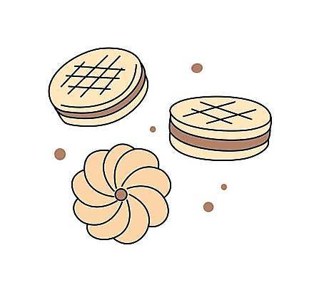 EPS 해외이미지 음식 백그라운드 일러스트 디저트 주택 요리 세트 쿠키 케이크 주방 식사 카페 빵집 흰색 대접 오븐 달콤 굽기 반죽 레시피 브라우니 식용 페스츄리 해외일러스트 빵 컬러 건물 상점 가전제품 맛 구이 파일형식 벡터 건축물 컨셉 건축 이미지허브