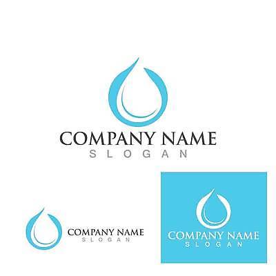 EPS 해외이미지 일러스트 비즈니스 사람없음 파란색 물방울 원형 심볼 에코 심플 해외일러스트 도형 컬러 환경 파일형식 벡터 이미지허브