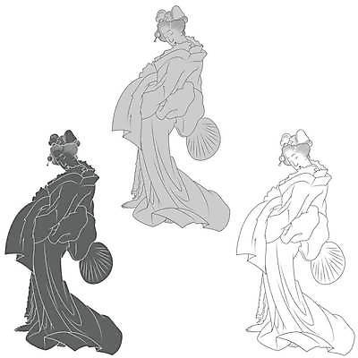 EPS 해외이미지 전통 디자인 실루엣 아시아 문화 선 일러스트 흑백 미술 사람 동양인 그래픽 장식 유행 일본 중국 골동품 춤 부채 역사 클래식 도쿄 기모노 극장 예술가 문학 교토 옛날 이국적 제국 해외일러스트 나라 컨셉 문화예술 촬영기법 인종 일본전통의상 파일형식 벡터 이미지허브