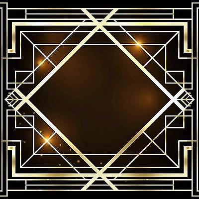 EPS 해외이미지 백그라운드 일러스트 프레임 사람없음 검은색 금색 해외일러스트 컬러 파일형식 벡터 이미지허브