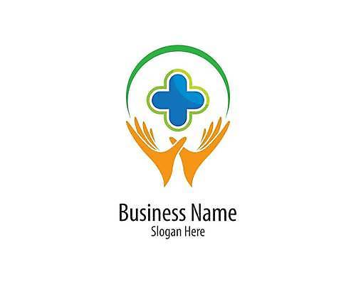 EPS 해외이미지 선 일러스트 의학 사람없음 심볼 손모양 십자모양 해외일러스트 모양 십자 파일형식 벡터 손_신체부위 이미지허브