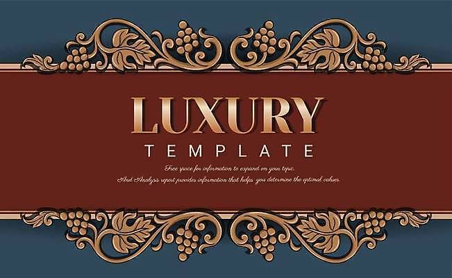 EPS 해외이미지 잎 일러스트 프레임 사람없음 금색 고급 남색 테두리 버건디 해외일러스트 식물 컬러 컨셉 빨간색 파일형식 벡터 이미지허브