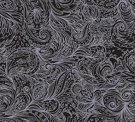 EPS 해외이미지 디자인 백그라운드 꽃무늬 일러스트 미술 사람없음 검은색 화려 페이즐리 스타일 해외일러스트 꽃 컬러 컨셉 무늬 문화예술 파일형식 벡터 이미지허브