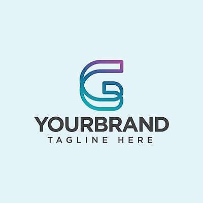 EPS 해외이미지 디자인 알파벳 일러스트 사람없음 G 심볼 엘리먼트 파란띠 브랜딩 해외일러스트 영어 스포츠용품 끈 파일형식 벡터 이미지허브