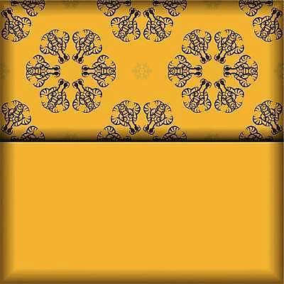 EPS 해외이미지 디자인 백그라운드 패턴 일러스트 사람없음 노란색 화려 해외일러스트 컬러 컨셉 무늬 파일형식 벡터 이미지허브