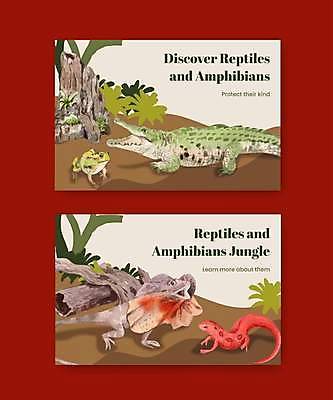 EPS 해외이미지 야생동물 잎 일러스트 동물원 개구리 사람없음 열대우림 악어 기어가기 목도리도마뱀 해외일러스트 식물 동물 파충류 모션 양서류 숲 도마뱀 파일형식 벡터 이미지허브