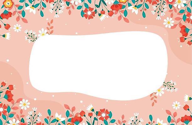 EPS 해외이미지 꽃 분홍색 잎 일러스트 사람없음 꽃프레임 해외일러스트 식물 컬러 프레임 파일형식 벡터 이미지허브