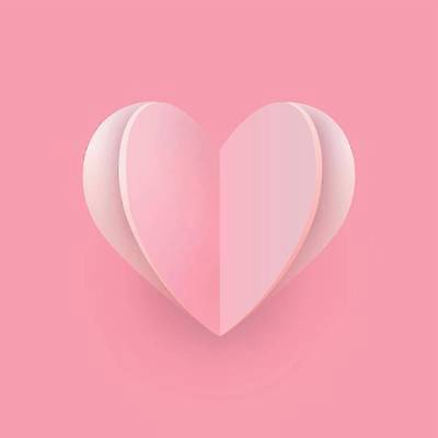 EPS 해외이미지 분홍색 일러스트 사람없음 3D 하트 해외일러스트 모양 컬러 디지털합성 파일형식 벡터 이미지허브