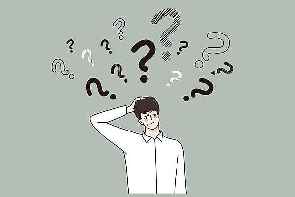 EPS 해외이미지 남자 일러스트 비즈니스 한명 상반신 성인 손들기 물음표 비즈니스맨 찡그림 문제 의문 성인남자한명만 해외일러스트 1 기호 컨셉 모션 표정 사람 직장인 남자한명만 성인남자만 파일형식 벡터 이미지허브