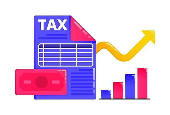 EPS 해외이미지 화살표 지폐 일러스트 비즈니스 그래프 사람없음 보고서 상승 세금 과세 해외일러스트 컨셉 돈 파일형식 벡터 이미지허브