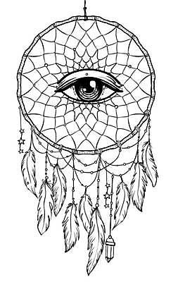 EPS 해외이미지 별 일러스트 사람없음 꿈 보석 라인아트 깃털 보헤미아 히피 드림캐쳐 해외일러스트 자연요소 선 장식 광석 파일형식 벡터 이미지허브
