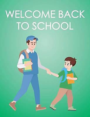 EPS 해외이미지 전신 학생 남자 포스터 어린이 남학생 일러스트 청소년 함께함 들기 소년 팜플렛 두명 책 초록색 걷기 손잡기 등교 형제 남자만 해외일러스트 컬러 컨셉 가족 모션 사람 등하교 파일형식 벡터 이미지허브