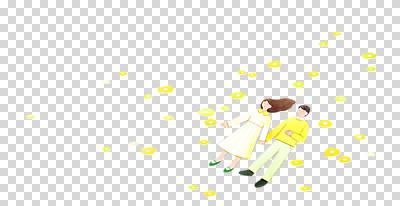 전신 편집 편집이미지 커플 여자 남자 꽃 꽃밭 휴식 수채화 누끼 성인 두명 눕기 눈감음 손잡기 봄 낮잠 감성 PNG 성인만 편집소스 식물 계절 컨셉 관계 모션 사람 잠 파일형식