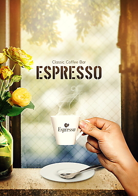 PSD 나무 편집이미지 손 꽃 커피 창문 나뭇잎 바닥 들기 타이포그라피 신체부위 꽃병 잡기 커피잔 티스푼 컵받침 창가 창틀 에스프레소 에스프레소바 에스프레소잔 이미지편집 식물 문자 음료 잎 모션 잔 사람 숟가락 카페 받침대 파일형식