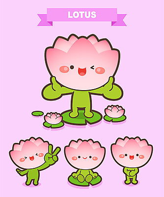 캐릭터 분홍색 일러스트 팔벌리기 연꽃 윙크 웃음 앉기 사람없음 축제 연잎 브이 특산물 손모으기 특산물캐릭터 꽃캐릭터 연꽃축제 지역축제 대한민국축제 일러캐릭터 AI파일 꽃 컬러 잎 모션 표정 손짓 꽃축제 파일형식 벡터