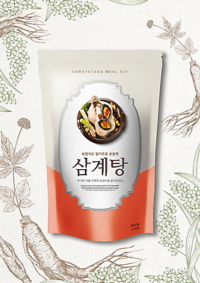 PSD 편집이미지 타이포그라피 사람없음 주황색 벼 복날 인삼 스케치 뚝배기 보양식 전복 패키지 삼계탕 대파 베이지색 생닭 간편조리식품 밀키트 이미지편집 문자 기념일 음식 컬러 식재료 어패류 곡류 미술 닭 삼 파 몸보신 파일형식