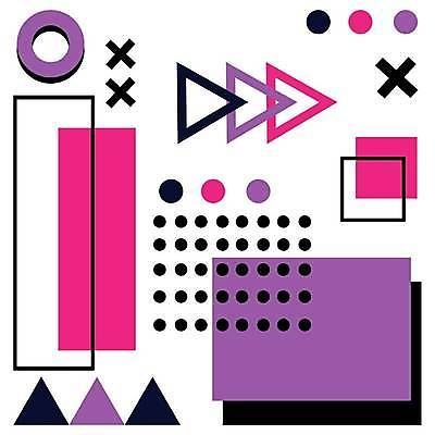 EPS 해외이미지 도형 선 백그라운드 패턴 일러스트 추상 사람없음 컬러풀 화려 기하학 엘리먼트 멤피스디자인 해외일러스트 디자인 컬러 컨셉 무늬 파일형식 벡터 이미지허브