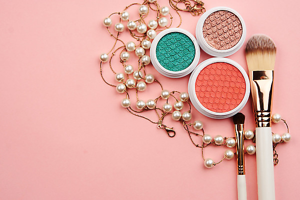 포토 JPG 해외이미지 사람없음 세트 뷰티 화장품 오브젝트 아이섀도 메이크업브러쉬 해외포토 붓 파일형식 이미지허브