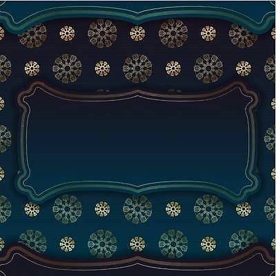 EPS 해외이미지 문양 디자인 백그라운드 일러스트 프레임 사람없음 금색 화려 고급 남색 카피스페이스 국경 해외일러스트 컬러 컨셉 공백 파일형식 벡터 이미지허브