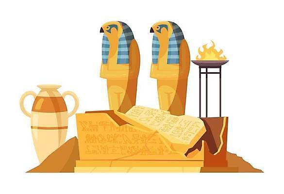 EPS 해외이미지 클립아트 디자인 문화 조각 여행 컨셉 신체 일러스트 포장 불 유물 이집트 가면 미술 죽음 무덤 기둥 의식 역사 황금 플랫 왕 발굴 심볼 묘사 신화 고립 엘리먼트 장례식 파라오 해외일러스트 자연요소 전통 건축 아프리카 문화예술 파일형식 벡터 나라 이미지허브