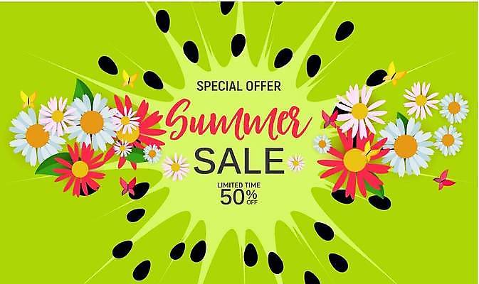 EPS 해외이미지 배너 꽃 나비 일러스트 이벤트 사람없음 연두색 세일 봄 봄맞이 봄쇼핑 해외일러스트 식물 계절 곤충 초록색 쇼핑 파일형식 벡터 이미지허브