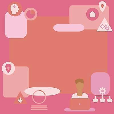 EPS 해외이미지 도형 백그라운드 일러스트 프레임 신체부위 머리 톱니바퀴 위치 카피스페이스 해외일러스트 사람 공백 파일형식 벡터 이미지허브