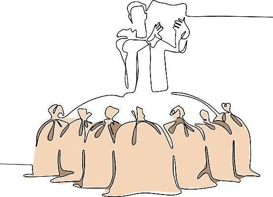 EPS 해외이미지 남자 라인일러스트 일러스트 한명 들기 상반신 성인 농부 라인아트 손그림 드로잉 포대자루 얼굴없음 성인남자한명만 많음 해외일러스트 직업 1 선 컨셉 모션 미술 사람 자루 남자한명만 성인남자만 파일형식 벡터 이미지허브