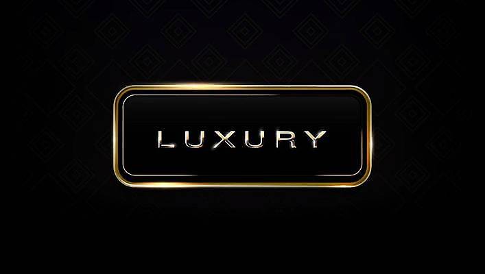 EPS 해외이미지 디자인 일러스트 사람없음 검은색 금색 고급 우아함 심볼 직사각형 엘리먼트 해외일러스트 도형 컬러 컨셉 파일형식 벡터 이미지허브