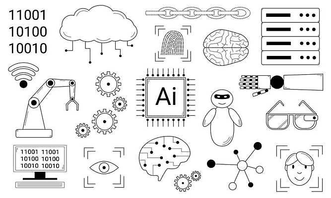 EPS 해외이미지 손 산업 얼굴 과학 인터넷 일러스트 비즈니스 통신 미래 기술 학습 컴퓨터 디지털 스크린 자료 기계 정보 마음 네트워크 연결 사이버 스마트 로봇 분석 뇌 순환 전자 시스템 안드로이드 공학 개발 방법 소프트웨어 이진법 인공 인터페이스 지능 프로그래밍 프로세서 가상 AI_인공지능 해외일러스트 교육 컨셉 모션 신체부위 전자제품 작업 수학 파일형식 벡터 이미지허브